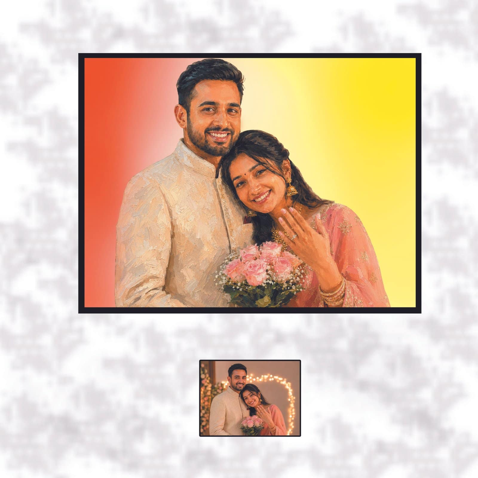 Personalized Anniversary Photo Gift Frame