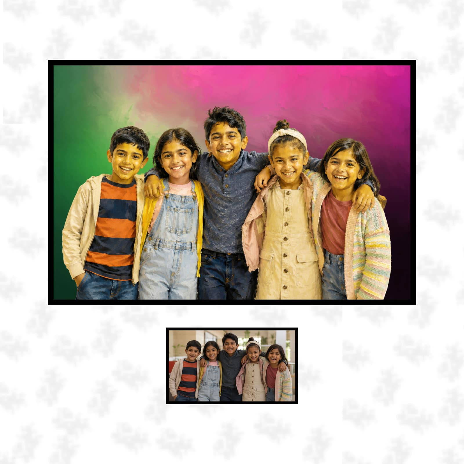 Personalized Kids Photo Frame Display