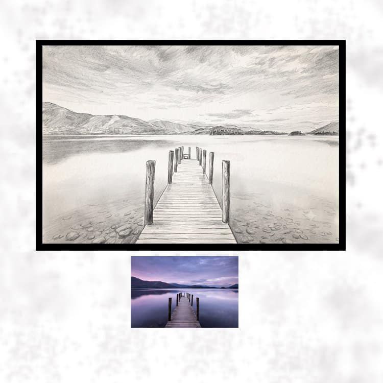 Custom Handmade Sketch Frame Display