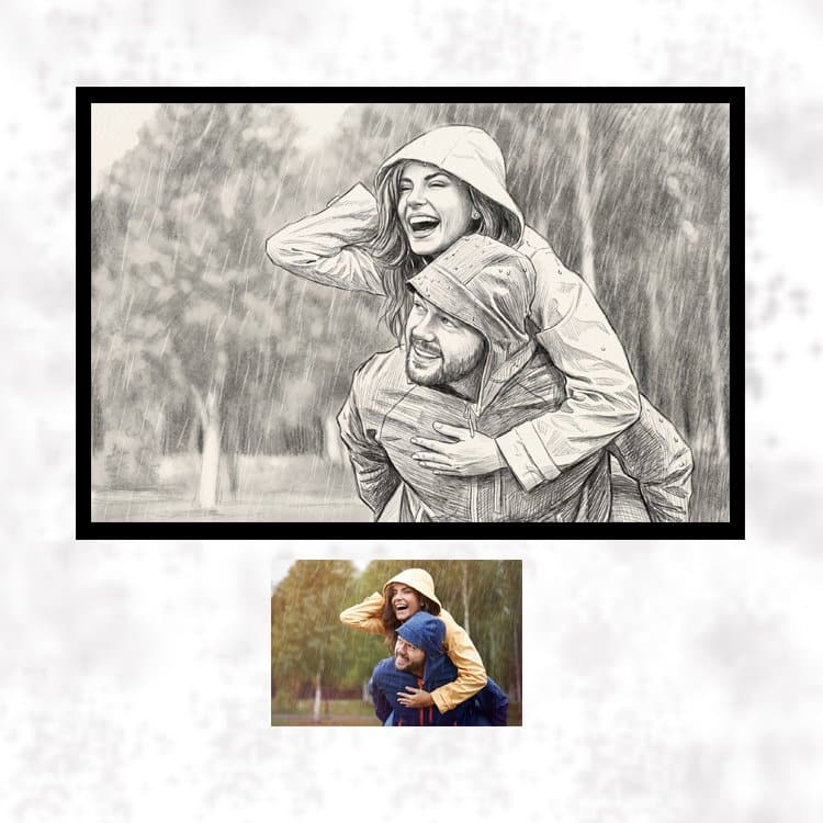 Custom Handmade Sketch Frame Display
