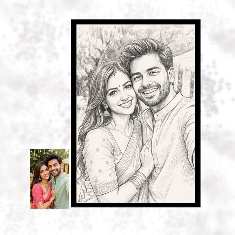 Custom Handmade Sketch Frame Display